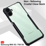 TheGiftKart Shockproof Crystal Clear Back Cover Case for Samsung Galaxy M06 5G / F06 5G | 360 Degree Protection | Protective Design | Transparent Case for Samsung M06 / F06 5G (PC & TPU, Black Bumper) - Image 3