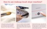 Azelf Upgraded Makeup Brushes Dryer, Electric Cosmetic Automatic Brush Drying Machine, No Harmful for Bristles with Thermo-Control, 12 Various Hole, Compatible with 98% Makeup Brush - Image 4
