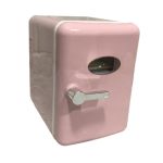 ATORSE Skincare Fridge Single Door 4L Mini Fridge for Skincare Beauty Makeup Office Pink - Image 2