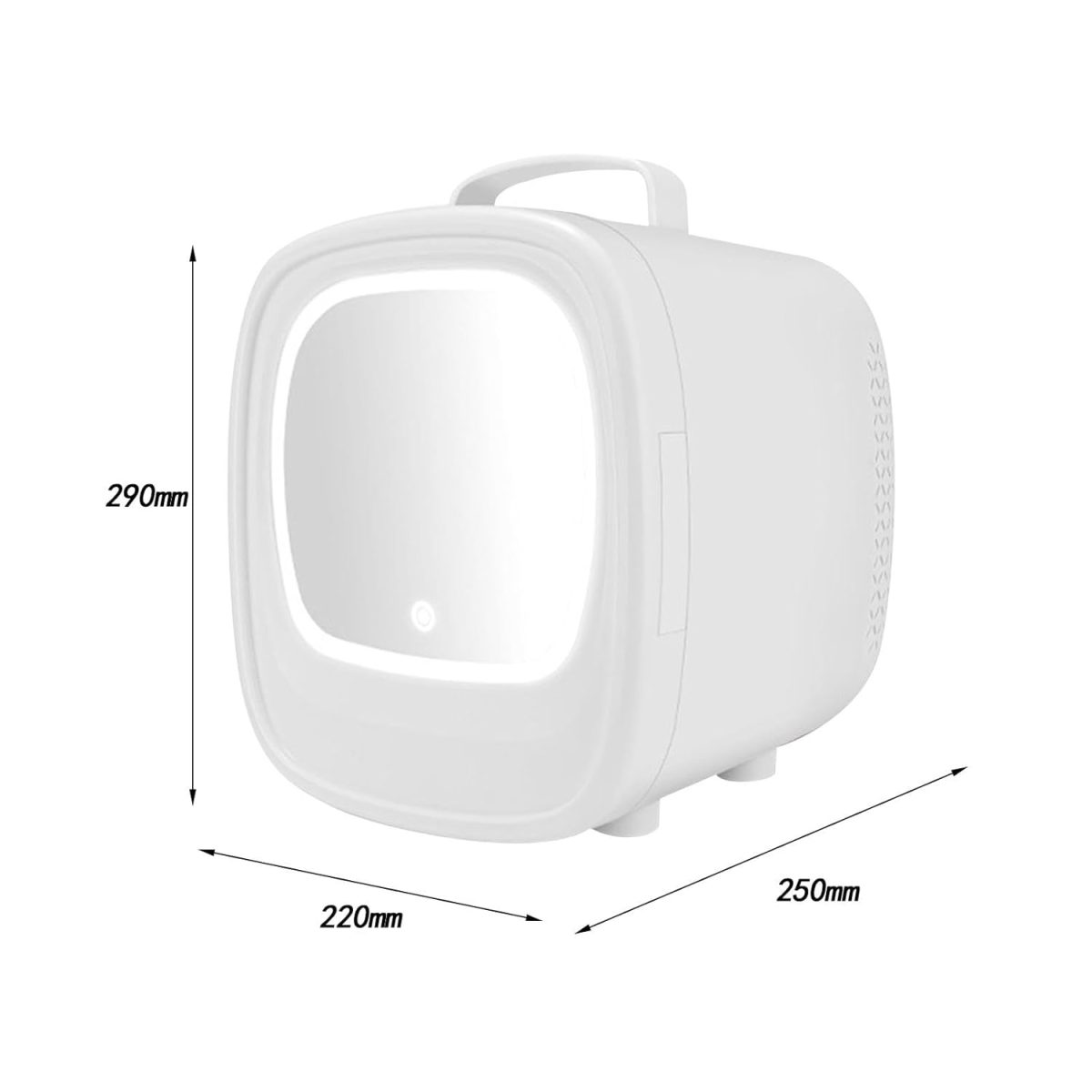 ARTISOUL® Skincare Fridge 6L with Led Makeup Mirror Mini Fridge for Food Skincare White Car Home Use | Major Appliances | Refrigerators & Freezers | Mini Fridges - Image 3