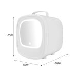 ARTISOUL® Skincare Fridge 6L with Led Makeup Mirror Mini Fridge for Food Skincare White Car Home Use | Major Appliances | Refrigerators & Freezers | Mini Fridges - Image 3