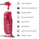 Kiro Lip Rizz Gloss - Pop My Berry, 4.5g | Plumping, Hyperlasting, Non-Sticky | Infused with Tripeptides, Goji Berries & Menthol | High Shine, Collagen Boost, Instant Cooling - Image 5