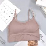 Texello Women's Cotton Wire-Free Full Coverage Lightly Padded Sports Bra - Comfortable & Supportive Everyday Wear - Pack of 3 (Size- 32, Brown, Green, Beige) - Image 2