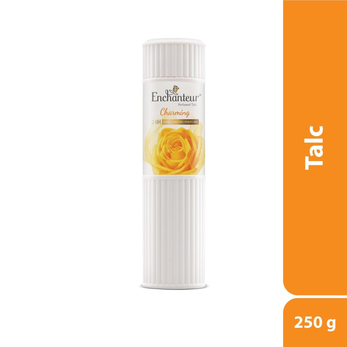 Enchanteur Charming Perfumed Talc Powder for Women, 250g with Roses, Muguets & Cedarwood Extracts, Pack of 1, 250 gms - Image 2