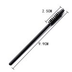 MAPPERZ Disposable Mascara Eyelash Wands Brush for Eyelash Extension Eyebrow and Makeup Color/Makeup Brush, Mascara Brushes Wands, Black, Pack of 10 - Image 2