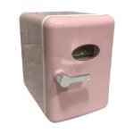 ATORSE Skincare Fridge Single Door 4L Mini Fridge for Skincare Beauty Makeup Office Pink