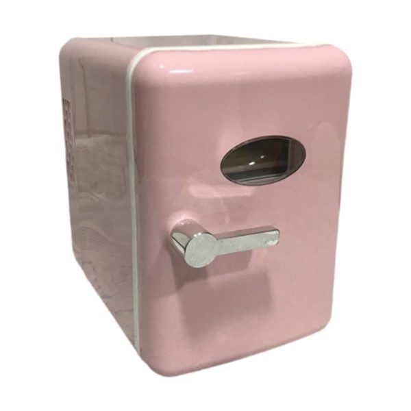 ATORSE Skincare Fridge Single Door 4L Mini Fridge for Skincare Beauty Makeup Office Pink