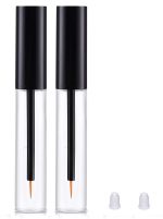 2 pcs 10ml Eyeliner Empty Bottle, eyeliner tube Empty Refillable Disposable Eyeliner Brush Applicator Eyeliner Lash