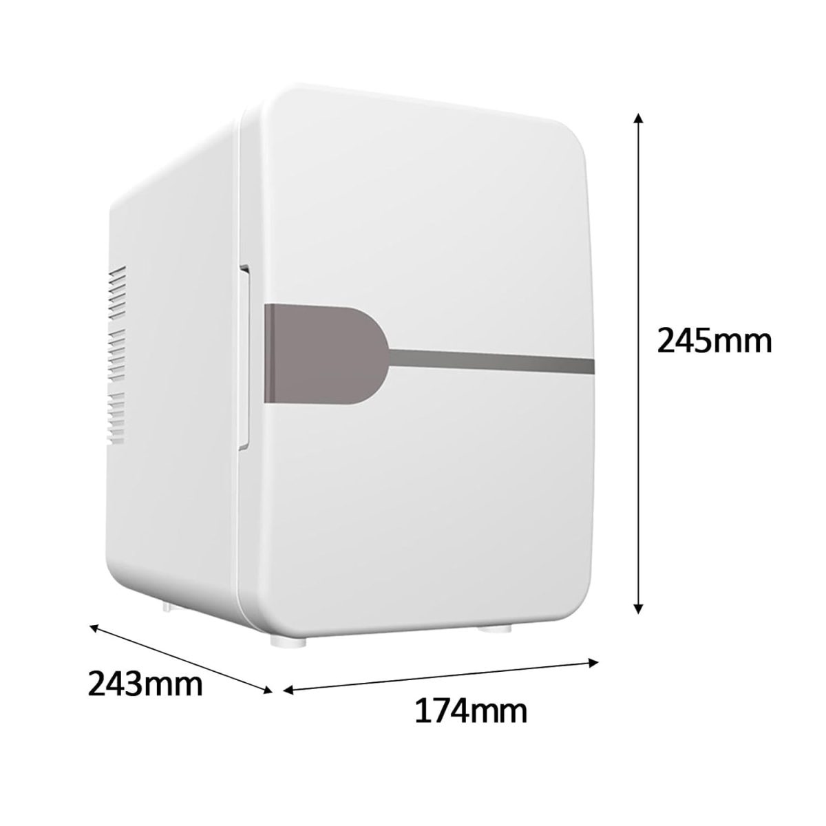 Enakshi (LABEL) Creations Mini Fridge Flat Design Fridge Multipurpose Lightweight Compact Refrigerator WhiteHome & Garden|Major Appliances|Refrigerators & Freezers|Mini Fridges - Image 2