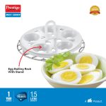 Prestige 1.5L PMC 3.0 Plus Multi Kettle/Multi Cooker|Comes with Idli stand, egg boiling rack & Steamer| Glass Lid with Stainless Steel rim|Temperature Control |Power Indicator (Silver, Black) - Image 5