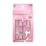 L.A.Girl Luxe Shine Nail Fave Artificial Nail Tips-Total Vibe -28 Pc Kit| High Shine Gloss Finish | Long lasting | Full coverage in coat | everyday use | Quick-Drying & Non-chipping |2gm