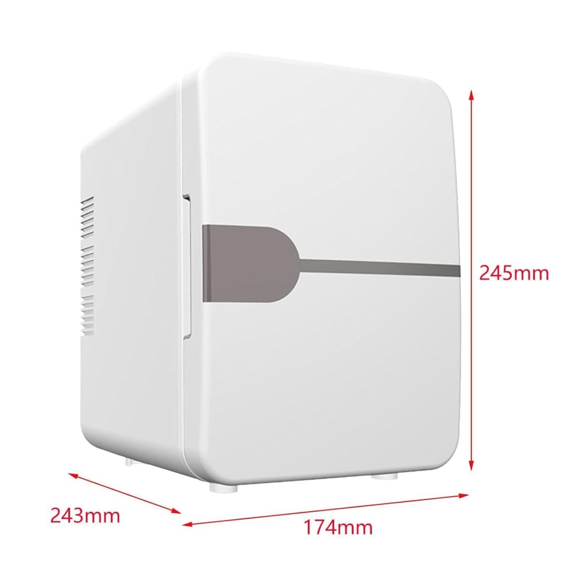 ARTISOUL® Mini Fridge 4L Food Multipurpose Mini Personal Fridge for Car Home Dorm Room White | Major Appliances | Refrigerators & Freezers | Mini Fridges - Image 3