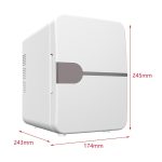 ARTISOUL® Mini Fridge 4L Food Multipurpose Mini Personal Fridge for Car Home Dorm Room White | Major Appliances | Refrigerators & Freezers | Mini Fridges - Image 3