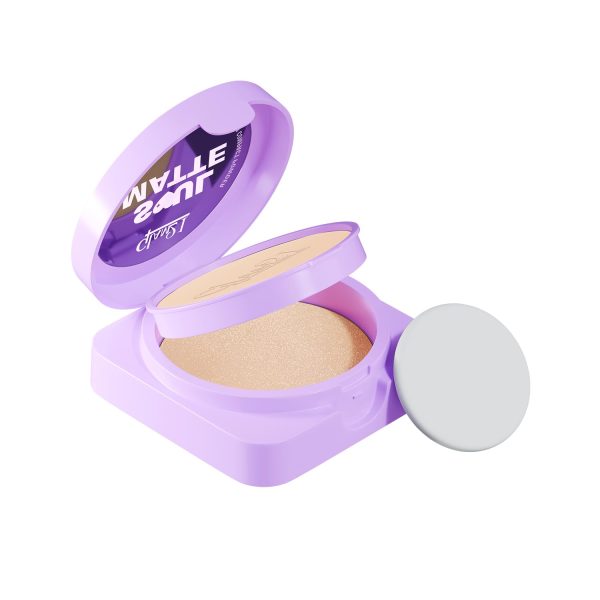 Glam21 Soul Matte Oil Control 2 in 1 Compact Powder | Matte & Shimmer Shades | Air Light Formula & Stay Upto 10 hrs | Rich With Hyaluronic Acid, Squalane & Mango Butter |SPF20 |18gm- Silk Ivory 01