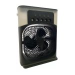 Drumstone Elevate comfort with the Portable Air Conditioner Fan. This air fan features a 500 ml water tank, USB personal cooler, mini humidifier with 7 colors LED light, 3 timer options_Multicolor