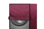 Stylista Washing Machine Cover Compatible for Samsung 8 kg WW80K5210WW Front Load Maroon - Image 8