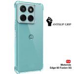 TheGiftKart Transparent Crystal Clear Back Cover Case for Motorola Moto Edge 60 Fusion 5G / Edge 60 5G | Shockproof Soft TPU Case | Cushioned Edges for Ultimate Protection Back Case (TPU, Transparent) - Image 5