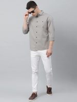 Dennis Lingo Men's Cotton Solid Slim Fit Casual Shirt with Pocket, Full Sleeve Shirt for Formal & Casual Wear - Image 7