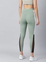 BLINKIN Women's Stretch Fit Mid Rise Stretchable Yoga Pants & Gym Pants Workout with Mesh Insert & Side Pockets (1869) - Image 4