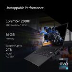 ASUS Vivobook S 14 Intel EVO H-Series Intel Core i5 12th Gen 12500H - (16 GB/512 GB SSD/Windows 11 Home) S3402ZA-LY542WS Thin and Light Laptop (14 inch, Indie Black, 1.50 Kg) - Image 2