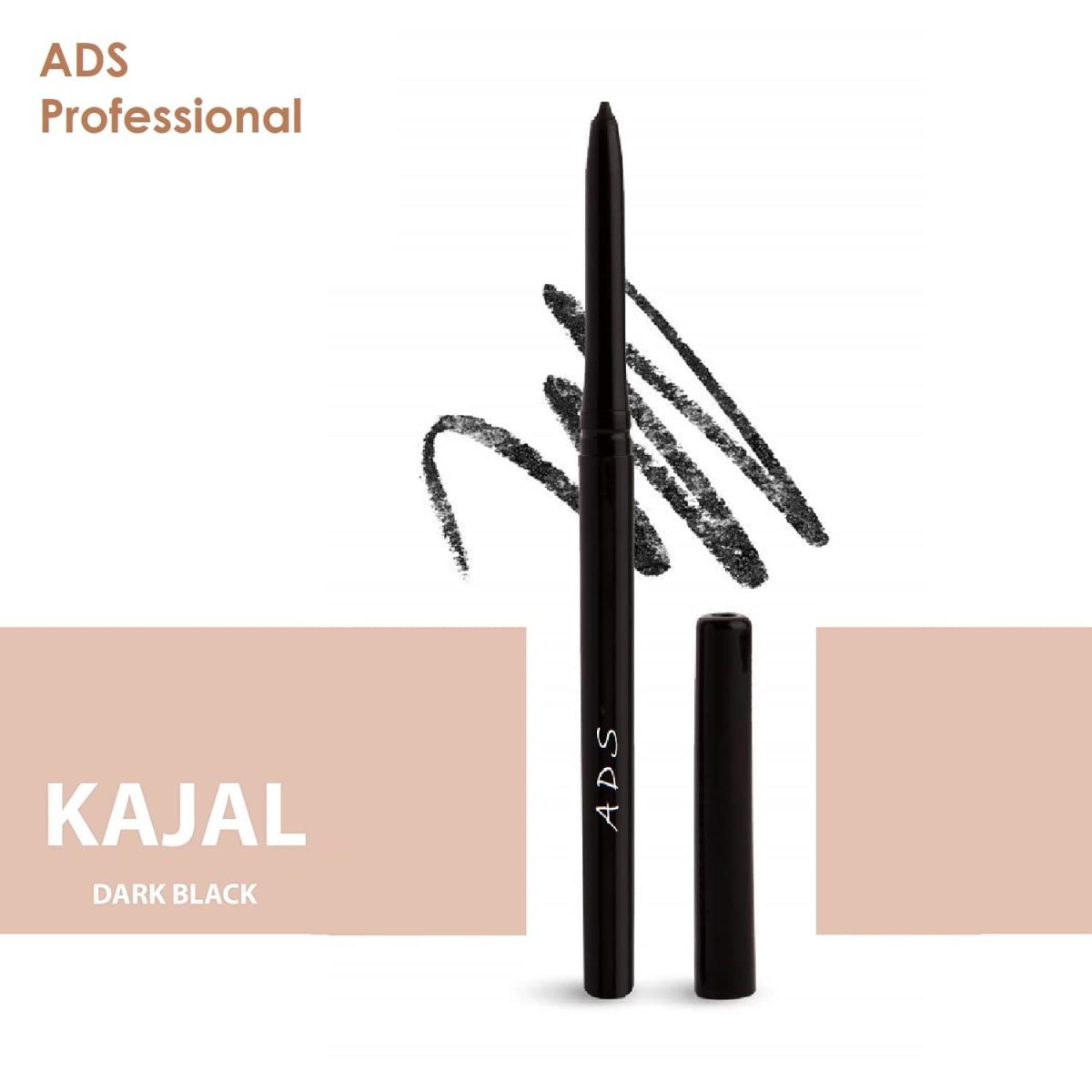 MASTADI ADS KAJAL EYE CARE LONG LASTING 12HR, (PACK OF - 1) + 3 in 1 EYE LINER ,KAJAL,MASCARA COMBO - Image 5
