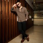 Campus Sutra Men's Cotton Regular Fit Shirt for Casual Wear | Spread Collar | Short Sleeve | Button Closure | Shirt Crafted with Comfort Fit for Casual Wear - Image 3