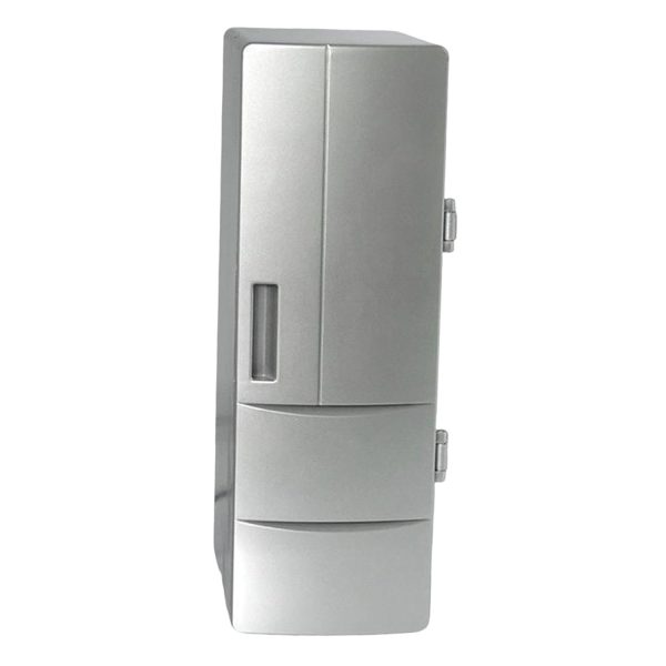 ARTISOUL® Generic Car Refrigerator USB Mini Fridge for Dorm Driving Food Beverage Silver | Major Appliances | Refrigerators & Freezers | Mini Fridges