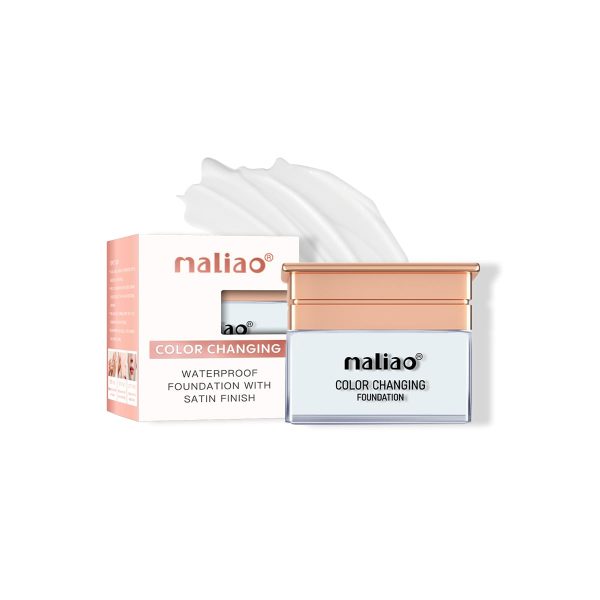 Maliao Color Changing Foundation | Flawless Coverage | Skin Tone Adapting | Lightweight & Long-Lasting | Hydrating Formula | 20g