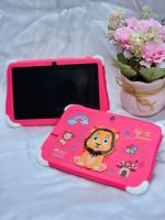 WONDERSPROUT 7 inch Android Tablet for Kids Educational Android Tablet for Kids | Parental Control Child-Friendly Apps Cartoon Lion Design with Shockproof Case (Lion Rose Pink)