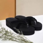 Doctor Walk Flip Flop for Women | Soft Comfortable | Breathable | Fashionable | Stylish | Trendy | Super soft | Lightweight | Anti-Slip Sole | Indoor & Outdoor | (DW-022)(Black) - Image 2