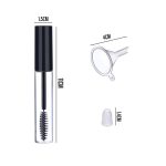 Homeaura® 3Pcs 10ml Empty Mascara Bottle Tube Set with Wand Brush| Eyelash Cream Container Tubes with 3 Funnels | Refillable Eyeliner and Liquid Eyelash Serum Tubes for Castor Oil & DIY Makeup Storage - Image 6