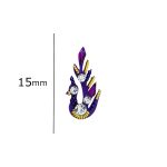 Comet Busters Peacock Multicolor Handcrafted Bridal Bindis For Women (BIN010)(15mm) - Image 3