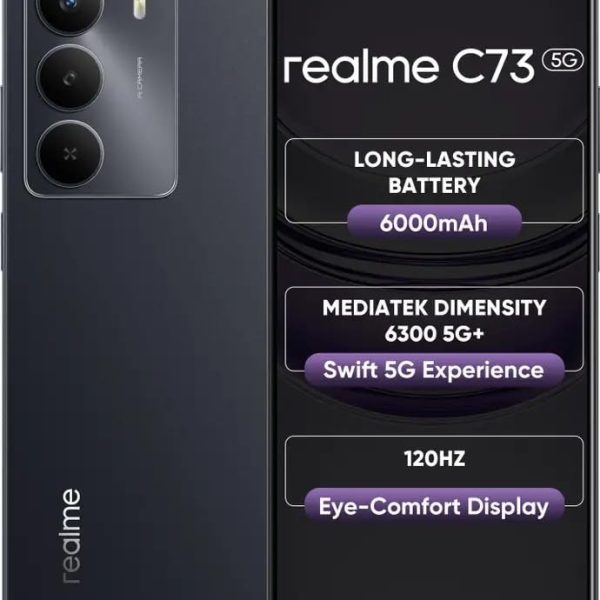 realme C73 5G (Onyx Black, 128 GB) (4 GB RAM)