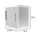 ARTISOUL® Mini Small Fridge 4L with Light Mini Refrigerator for Dorm Room Home Bedroom White | Major Appliances | Refrigerators & Freezers | Mini Fridges - Image 3