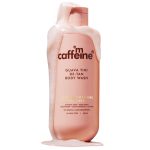 mCaffeine 1% Glycolic Acid Detan Body Wash, 300ml | 5% Niacinamide-Kojic Acid | Brightens, Reduces Dark Spots & Uneven Tone & Smoothens Skin | Tangy Guava Shower Gel for Men & Women | All skin types