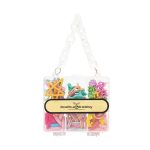 Radhu & Kabby Assorted Colourful Hair Accessories Set for Kids | Transparent Purse with Handle | Includes Mini Hair Ties, Clips, Mini-Clutchers for Easy Styling | Multicolour - Image 4