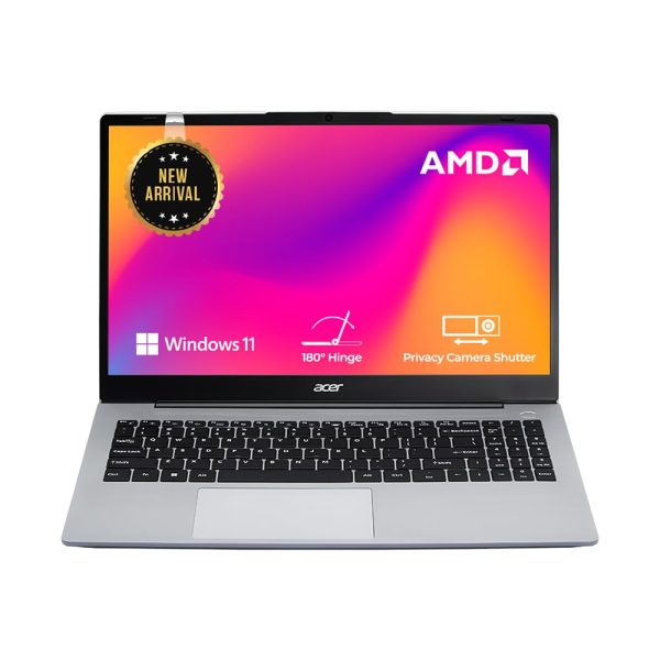 Acer Aspire 3 AMD Ryzen 3-7330U Processor Laptop with 39.62 cm (15.6") Full HD LED-Backlit IPS Display (8 GB RAM/512 GB SSD/WiFi 6/AMD Radeon Graphics/Win11 Home/55Wh) A325-42, Pure Silver, 1.79KG