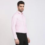 Park Avenue Men Slim Fit Structure Pattern Poly Cotton Blend Semi Cutaway Collar Full Sleeve Formal Shirt - Image 3