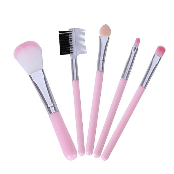 RIXTEC Synthetic Bristle Makeup Brush Set, 5 Piece