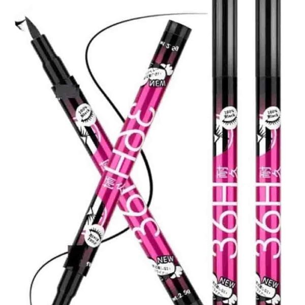 Heeva Creation 36 H Long Lasting Waterproof Liquid Black Eyeliner.(Pack Of 2).Colour-Black.