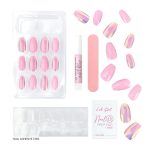 L.A.Girl Luxe Shine Nail Fave Artificial Nail Tips-Total Vibe -28 Pc Kit| High Shine Gloss Finish | Long lasting | Full coverage in coat | everyday use | Quick-Drying & Non-chipping |2gm - Image 2