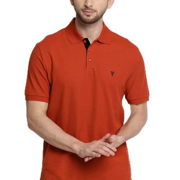 Van Heusen Men's Cotton Regular Fit Polo T-Shirt