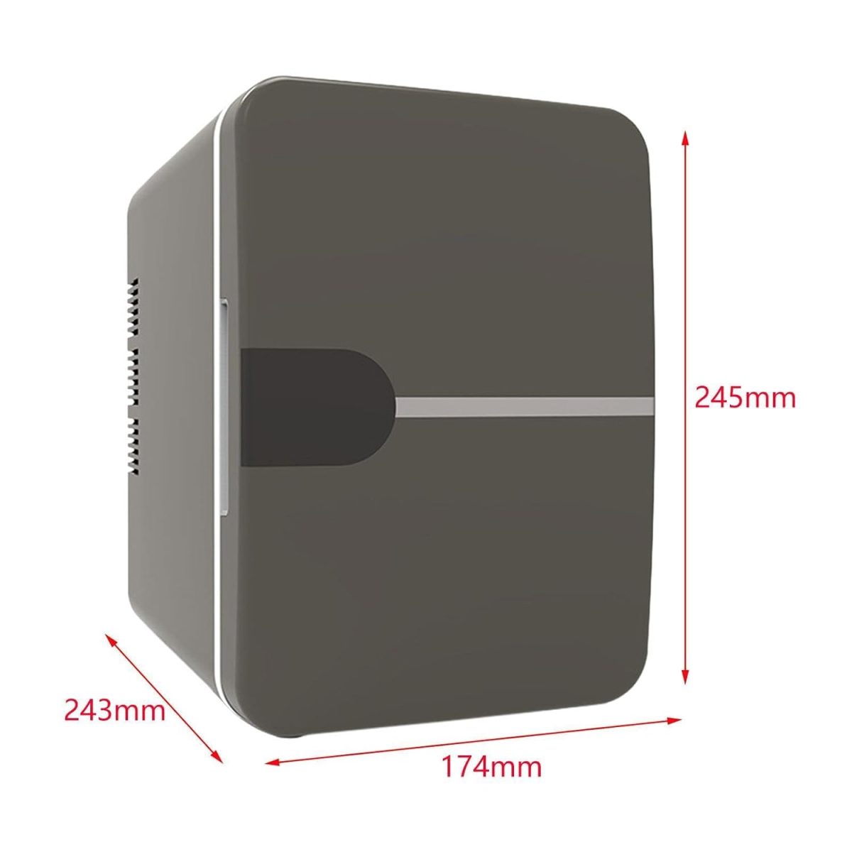 ARTISOUL® Mini Fridge 4L Food Multipurpose Mini Personal Fridge for Car Home Dorm Room Gray | Major Appliances | Refrigerators & Freezers | Mini Fridges - Image 8