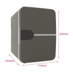 ARTISOUL® Mini Fridge 4L Food Multipurpose Mini Personal Fridge for Car Home Dorm Room Gray | Major Appliances | Refrigerators & Freezers | Mini Fridges - Image 8