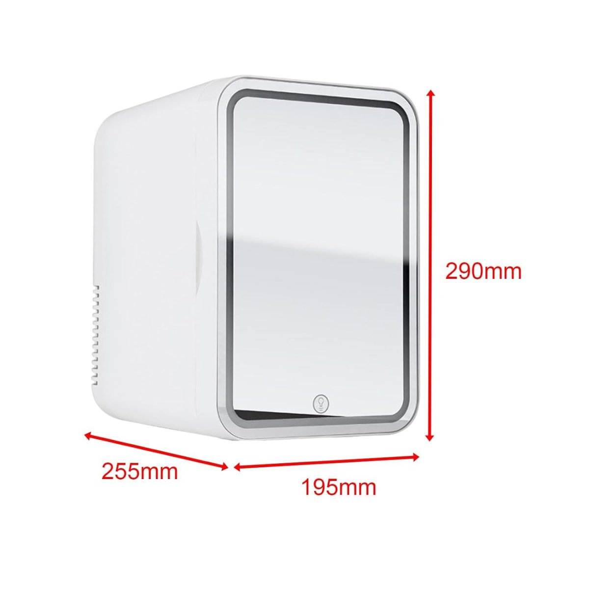 Personal Mirrored Beauty Refrigerator Mini Fridge for Beauty Cosmetic - Image 2