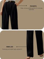 GRECIILOOKS Women's Relaxed Fit High Rise Trousers HIGH Waist | Trousers Pants - Image 5