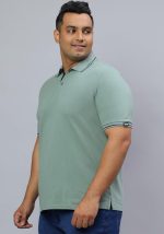 Wear Your Opinion Men's Plus Size Tipped Polo Collar Neck Tshirt - Image 3