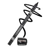 COLORESSENCE HD Kohl Pencil Eye Definer Waterproof Lightweight Charcoal Long Lasting Smudge proof Kajal with Free Sharpener - Black