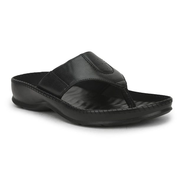 Liberty Coolers Meta-1 Slippers for Man | Leather Slippers for Men | Slip On Chappal for Men | Comfortable Flat Slipper | Gents Slipper for Home, Office & Travel Comfortable Fit for Every Occasion