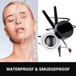 Glowhouse Eye Makeup 2 in 1 Brown + Black Gel Eyeliner Make Up Water-proof Smudge-proof Set Eye Liner Kit With Brushes - Image 6